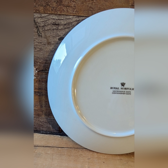 Vintage Royal Norfolk "Dear Santa, Don't Forget Me Ceramic Cookie Plate - Picture 8 of 8